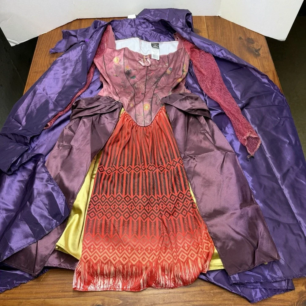Hocus Pocus Sarah Sanderson Costume JUNIOR Size 7-9 Halloween Cosplay - Picture 3 of 14